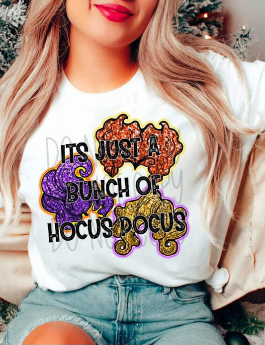 It's Just A Bunch Of Hocus Pocus Faux Glitter - SHIRT FDC.24