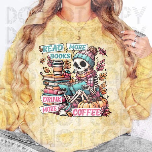 Read More Books Drink More Coffee - SHIRT RHD.24