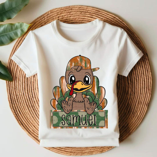 Personalized Turkey Boy - KIDS SHIRT SDD.24 *add name in note section