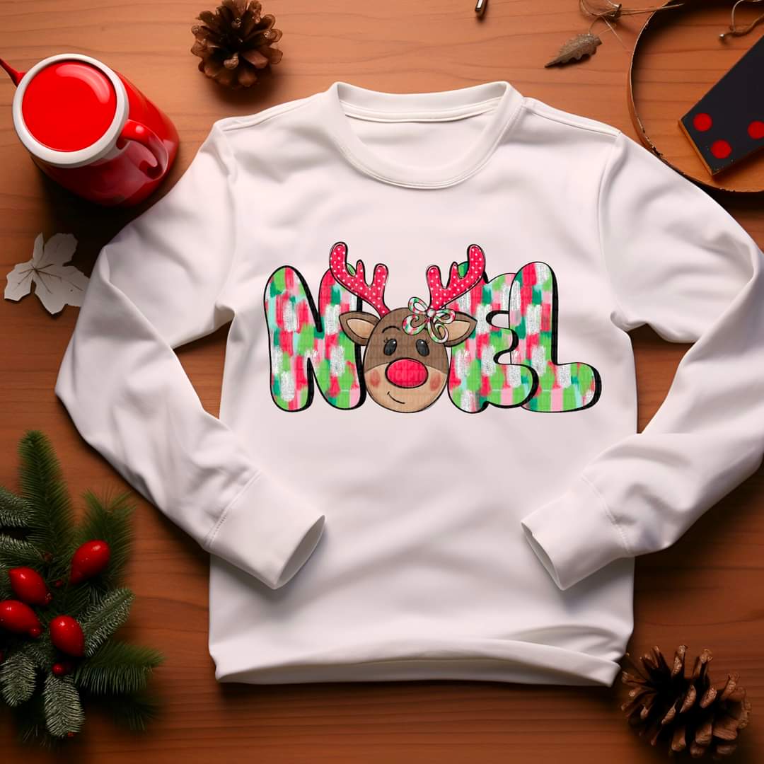 Noel with Girl Reindeer - KIDS SHIRT SDD.24