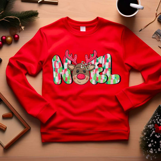 Noel with Girl Reindeer - KIDS SHIRT SDD.24