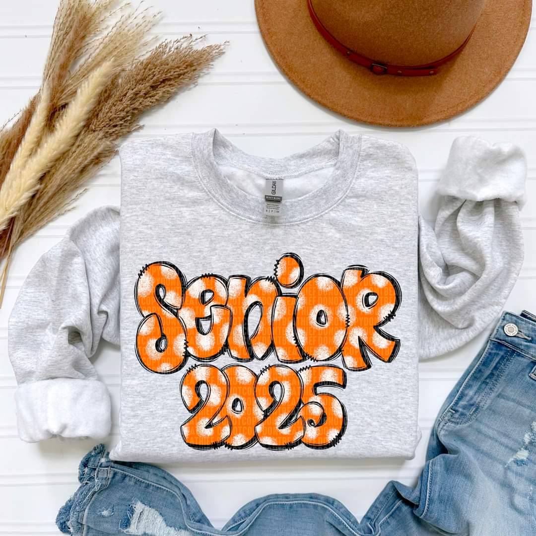 Senior 25 in School Colors - SHIRT SDD.24 *indicate in note section what color