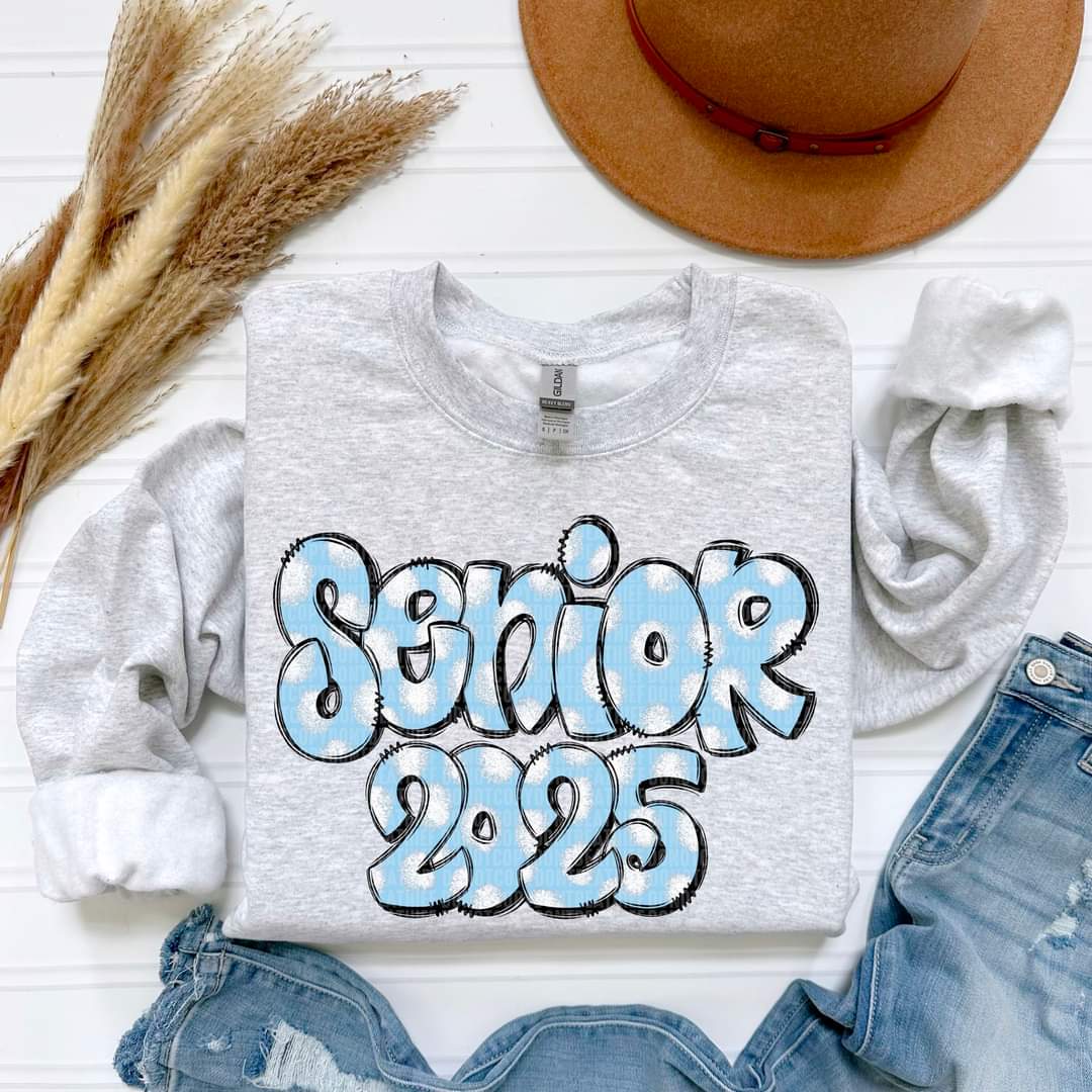 Senior 25 in School Colors - SHIRT SDD.24 *indicate in note section what color