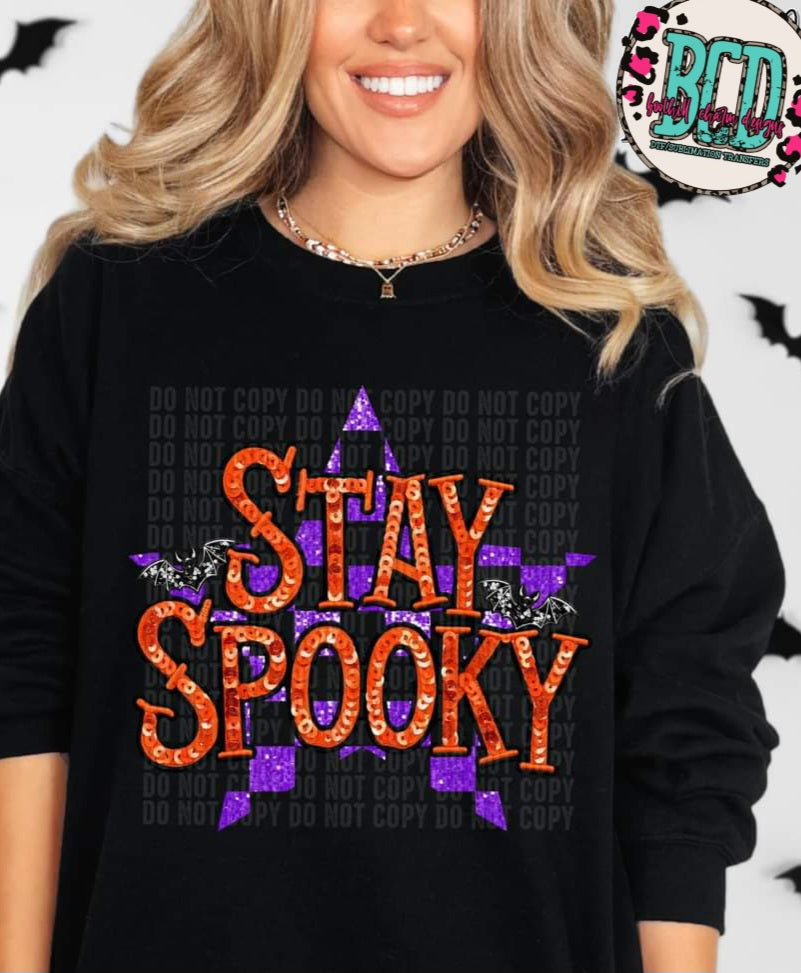 Stay Spooky Faux Glitter - SHIRT CR.C.D24