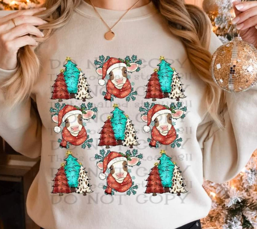 Christmas Trees and Cows - SHIRT WSD.24