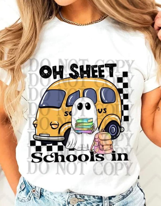 Oh Sheet Schools In Ghost & Bus - SHIRT WSD.24