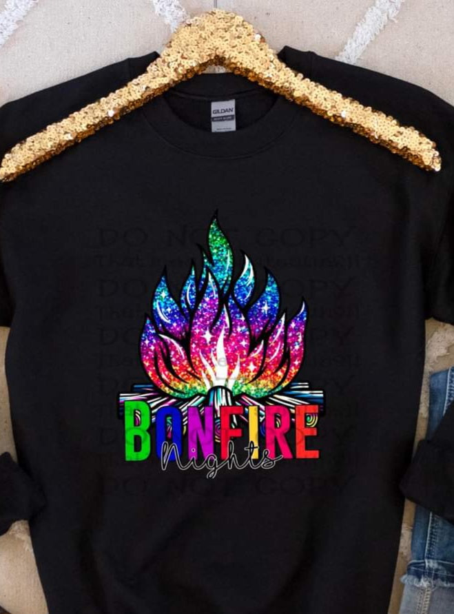 Bonfire Nights Multi Color Faux Glitter - SHIRT WSD.24