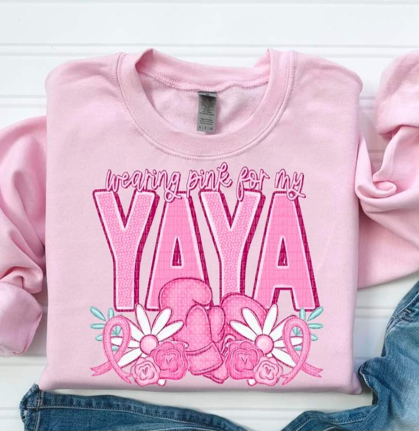 Wearing Pink For My...Grandma, Mimi, Nana, Yaya etc - SHIRT SDD.24 *add name in note section