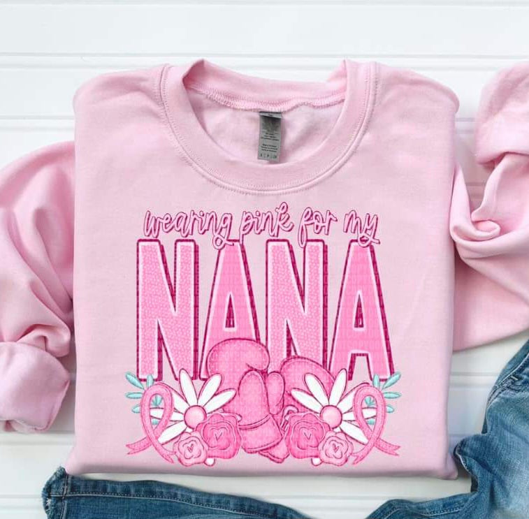 Wearing Pink For My...Grandma, Mimi, Nana, Yaya etc - SHIRT SDD.24 *add name in note section