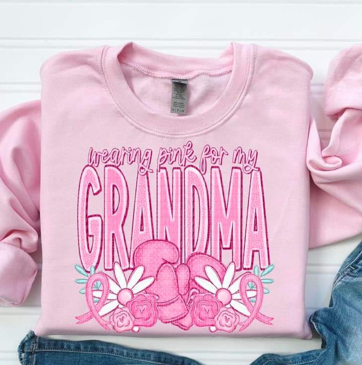 Wearing Pink For My...Grandma, Mimi, Nana, Yaya etc - SHIRT SDD.24 *add name in note section