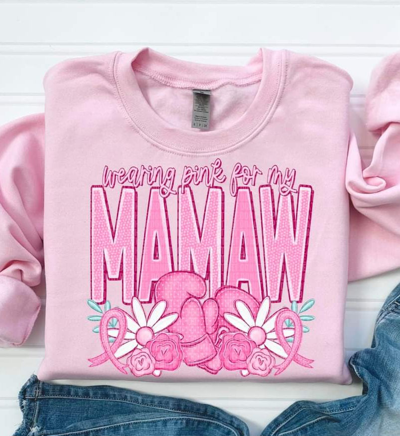 Wearing Pink For My...Grandma, Mimi, Nana, Yaya etc - SHIRT SDD.24 *add name in note section