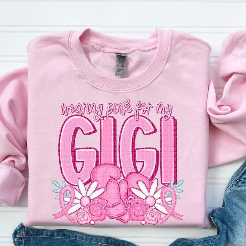 Wearing Pink For My...Grandma, Mimi, Nana, Yaya etc - SHIRT SDD.24 *add name in note section