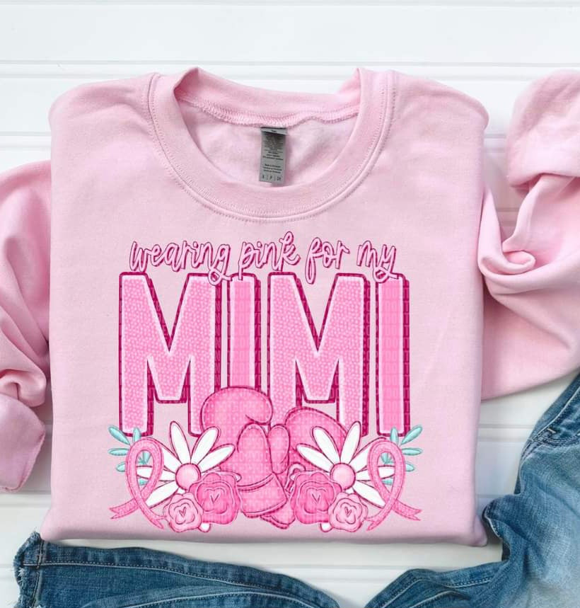 Wearing Pink For My...Grandma, Mimi, Nana, Yaya etc - SHIRT SDD.24 *add name in note section