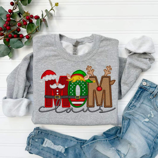 Santa, Reindeer, Elf Letters Mom, Mommy etc.- SHIRT SDD.24 *add name in note section