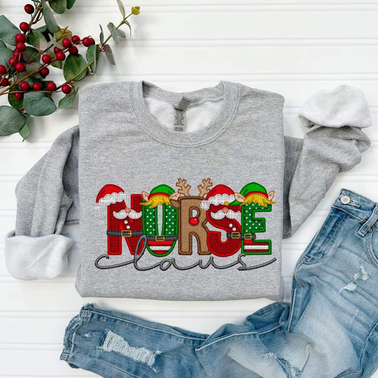 Santa, Reindeer, Elf Letters Nurse - SHIRT SDD.24