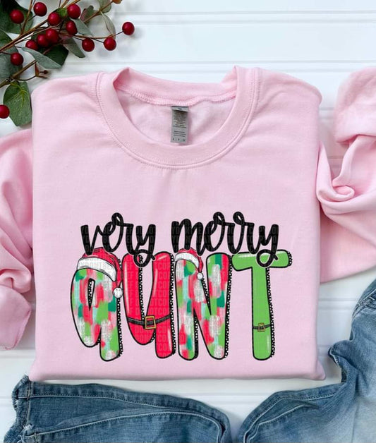 Very Merry Aunt, Auntie in light colors - SHIRT SDD.24 *add name in note section