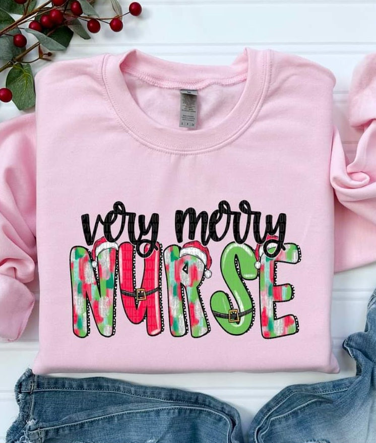 Very Merry Nurse in light colors - SHIRT SDD.24