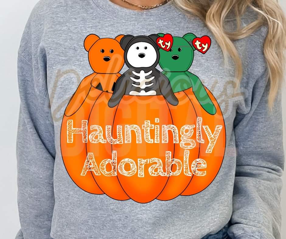 Hauntingly Adorable Beanie Baby Pumpkin - SHIRT DDD.24