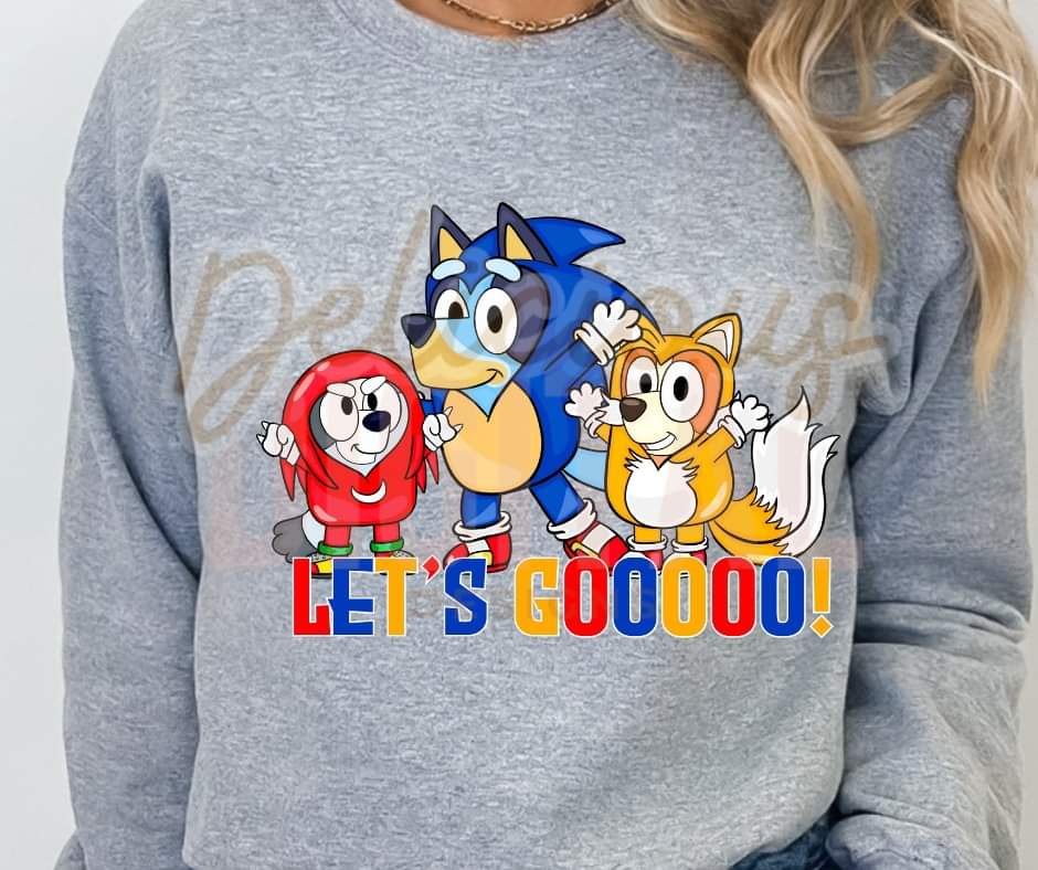 Lets Goooooo Blue Dog - KIDS SHIRT DDD.24