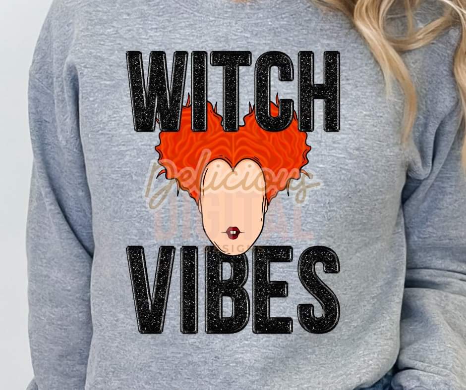 Witch Vibes Red Head Hocus Pocus - SHIRT DDD.24