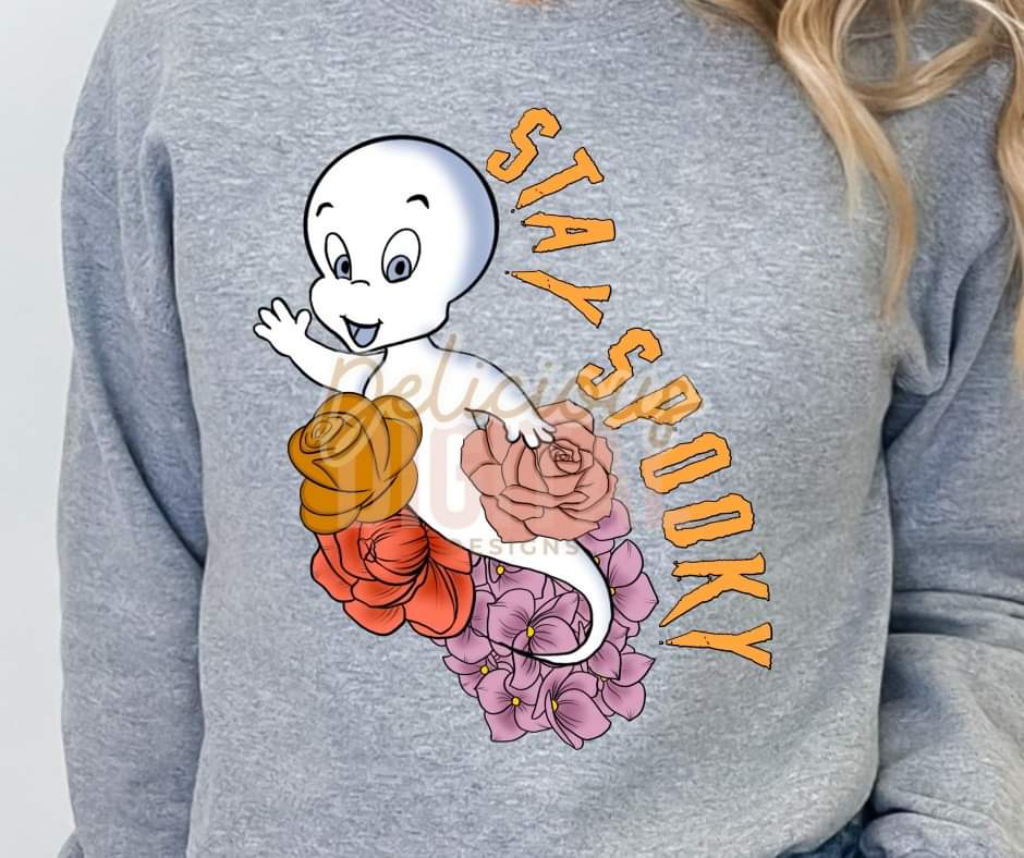 Stay Spooky Casper Floral - SHIRT DDD.24