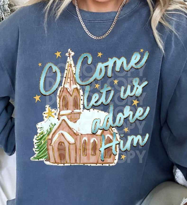 Oh Come Let Us Adore Him - SHIRT PHD.24