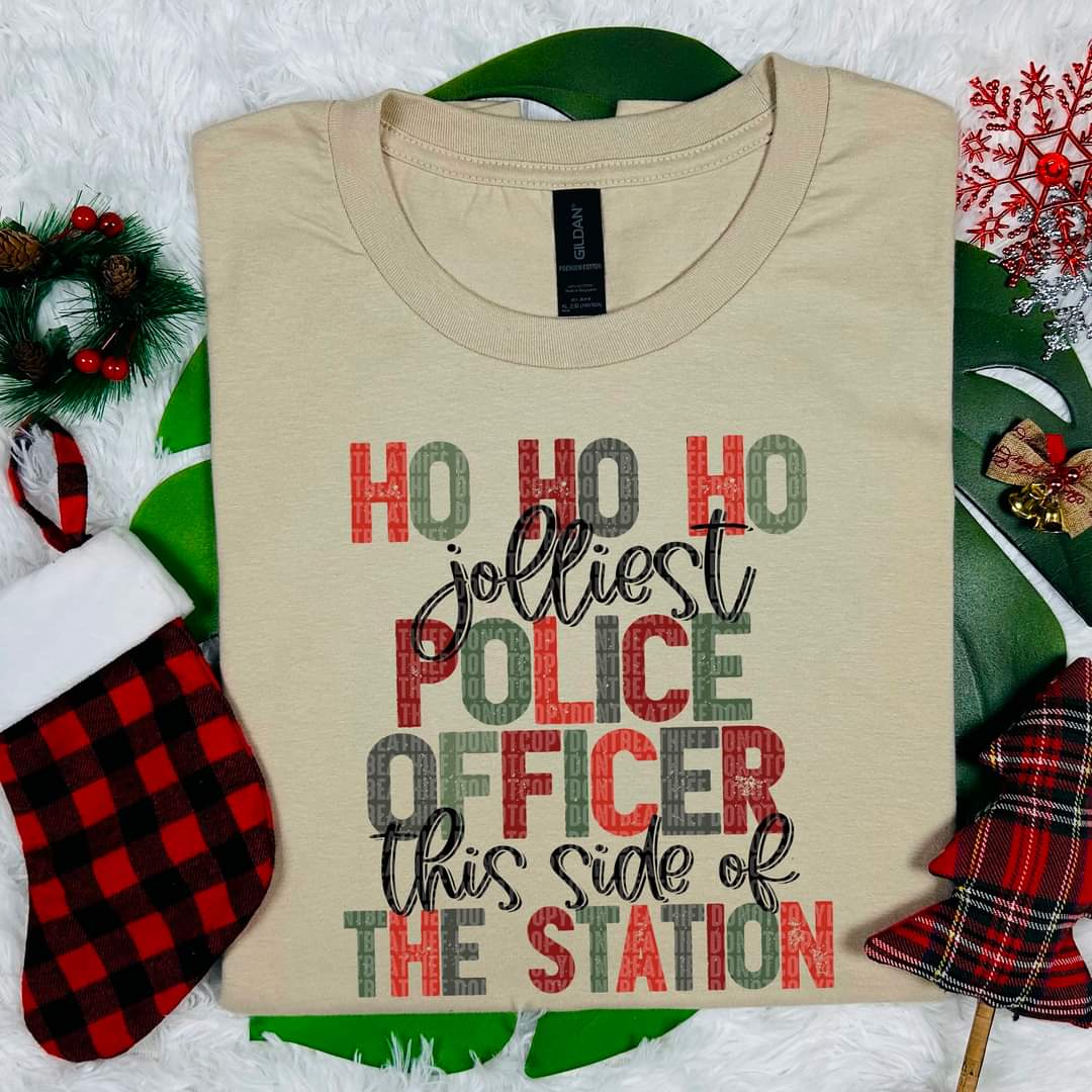 Ho Ho Ho the Jollest Police Officer this side of the Station - SHIRT SDD.24