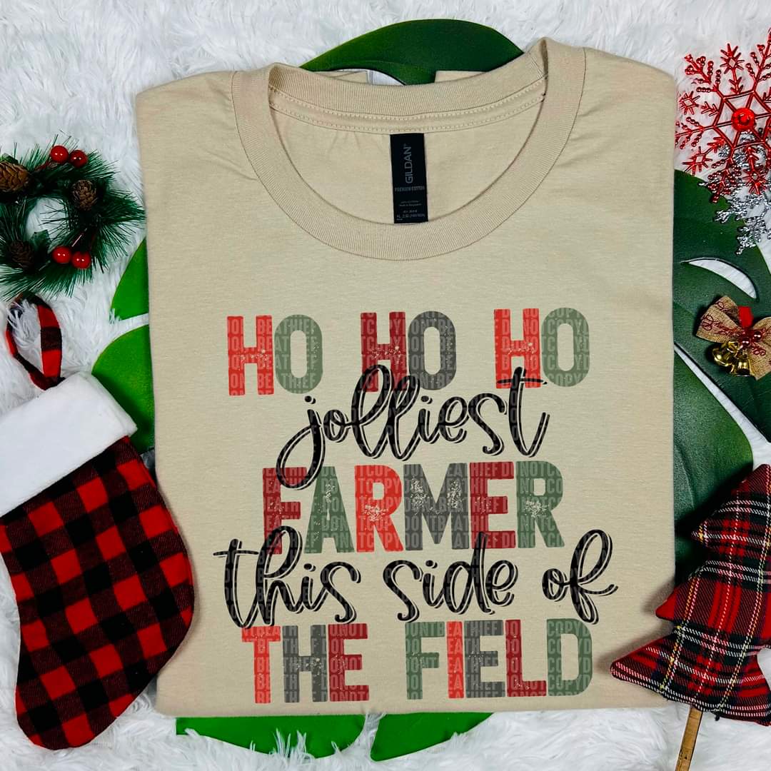 Ho Ho Ho the Jollest Farmer this side of the Field - SHIRT SDD.24