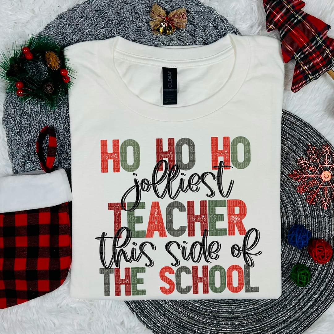 Ho Ho Ho the Jollest Teacher this side of the School - SHIRT SDD.24