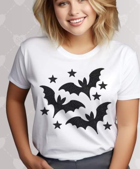 Bats with Black Stars - SHIRT SST.24