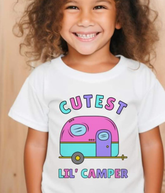 Cutest Lil' Camper Girl verson - KIDS SHIRT SST.24