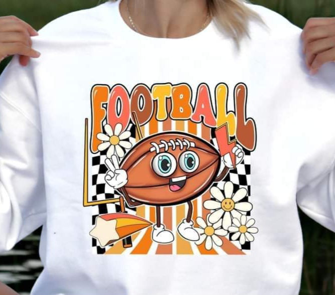 Retro Football Character with daisies - SHIRT SST.24