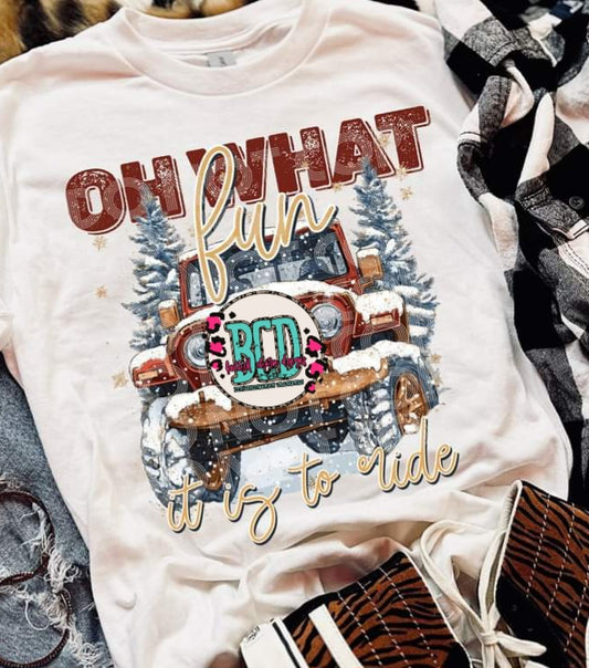 Oh What Fun it is to Ride - Shirt SSD.24