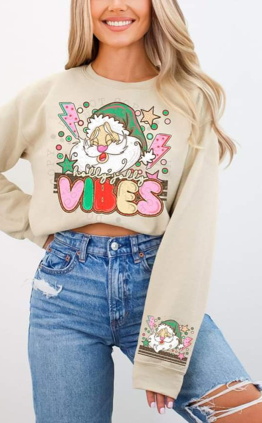 Holly Jolly Vibes Santa - Shirt CS.S.T.24