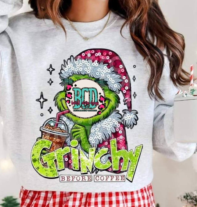 Grinchy Before  Coffee - Shirt PHD.24