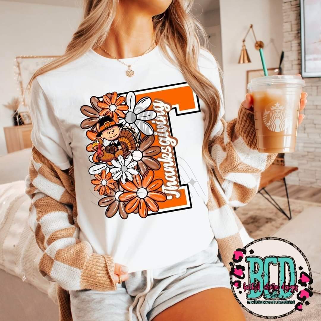 Thanksgiving Floral CB inspired - Shirt MMD.24