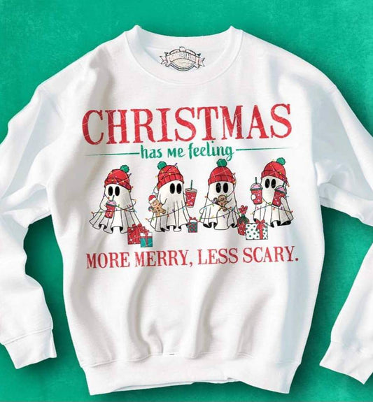 Christmas Feeling More Merry Less Scary - Shirt KPI.24