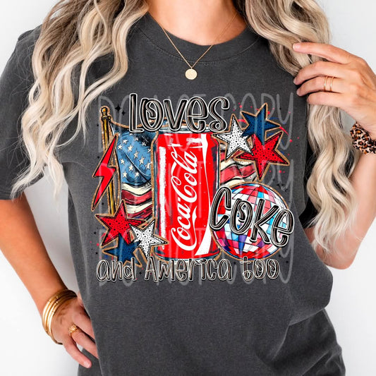 Loves Cola and America Too - Shirt FDC.25