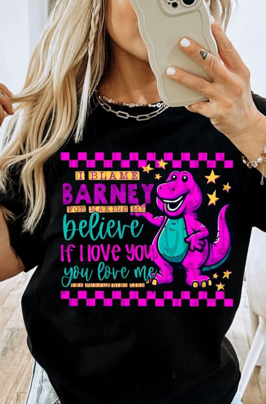 If I love you.. You love me Barney - Shirt PHD.25