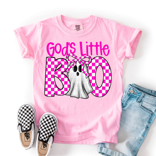 Gods Little Boo Pink/White Checkered - KIDS SHIRT SDD.25