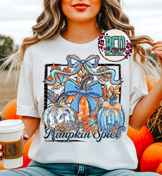 Pumpkin Spice Retro Blue - SHIRT