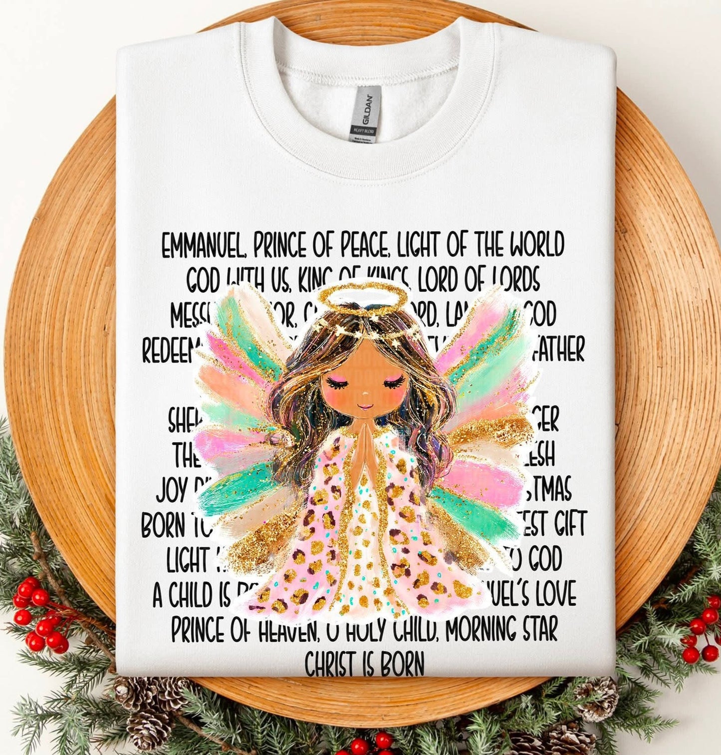 Angel of Christ - SHIRT SDD25 *in note section indicate white or black wording
