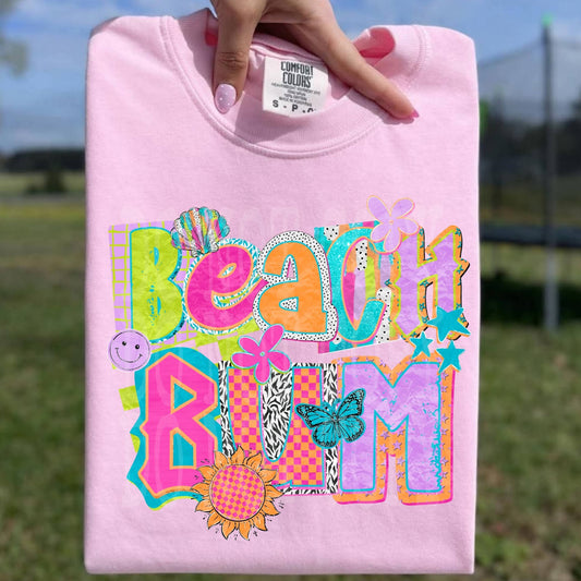 Beach Bum colorful - SHIRT PHD26 *Add shirt color wanted in note box