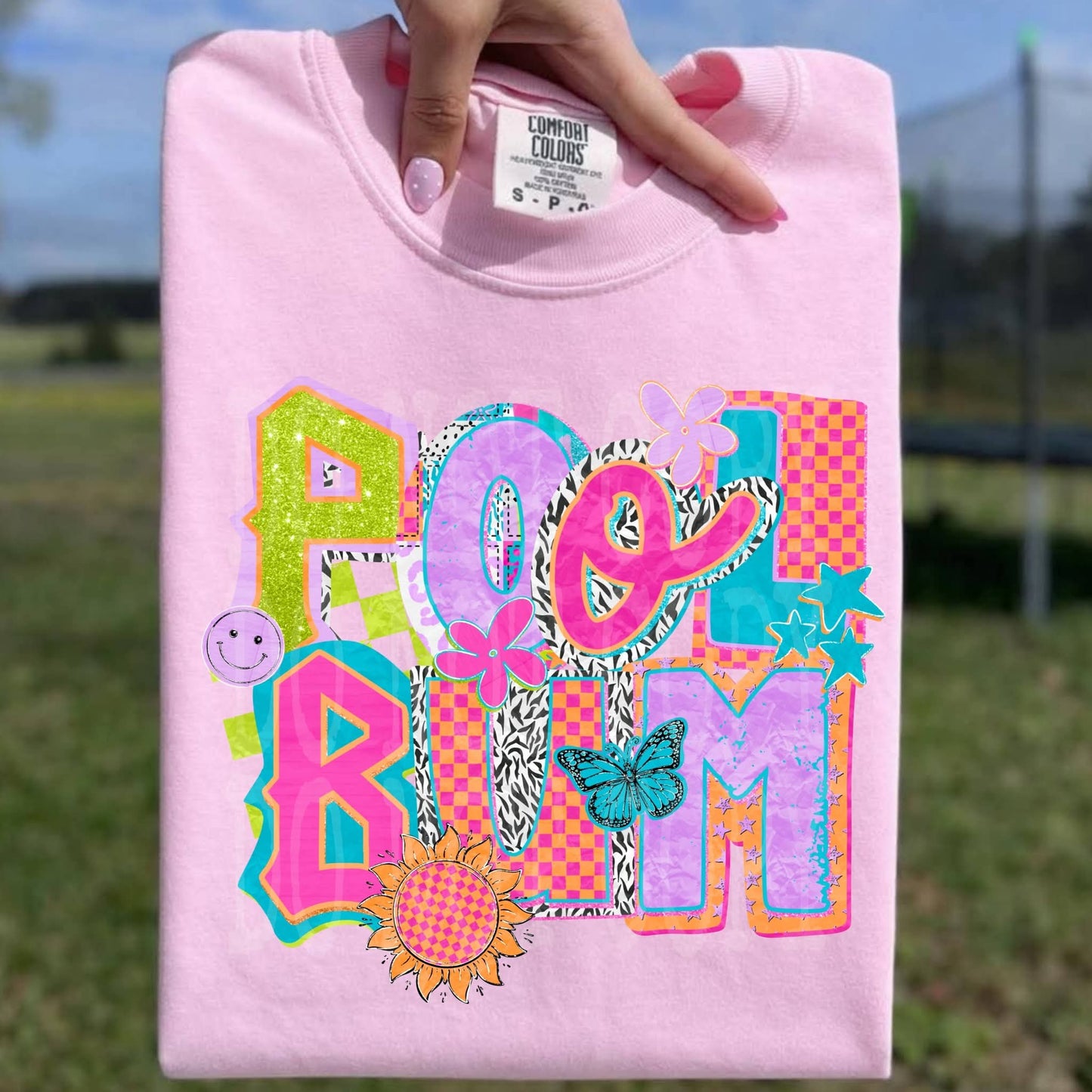 Pool Bum colorful - SHIRT PHD26 *Add shirt color wanted in note box