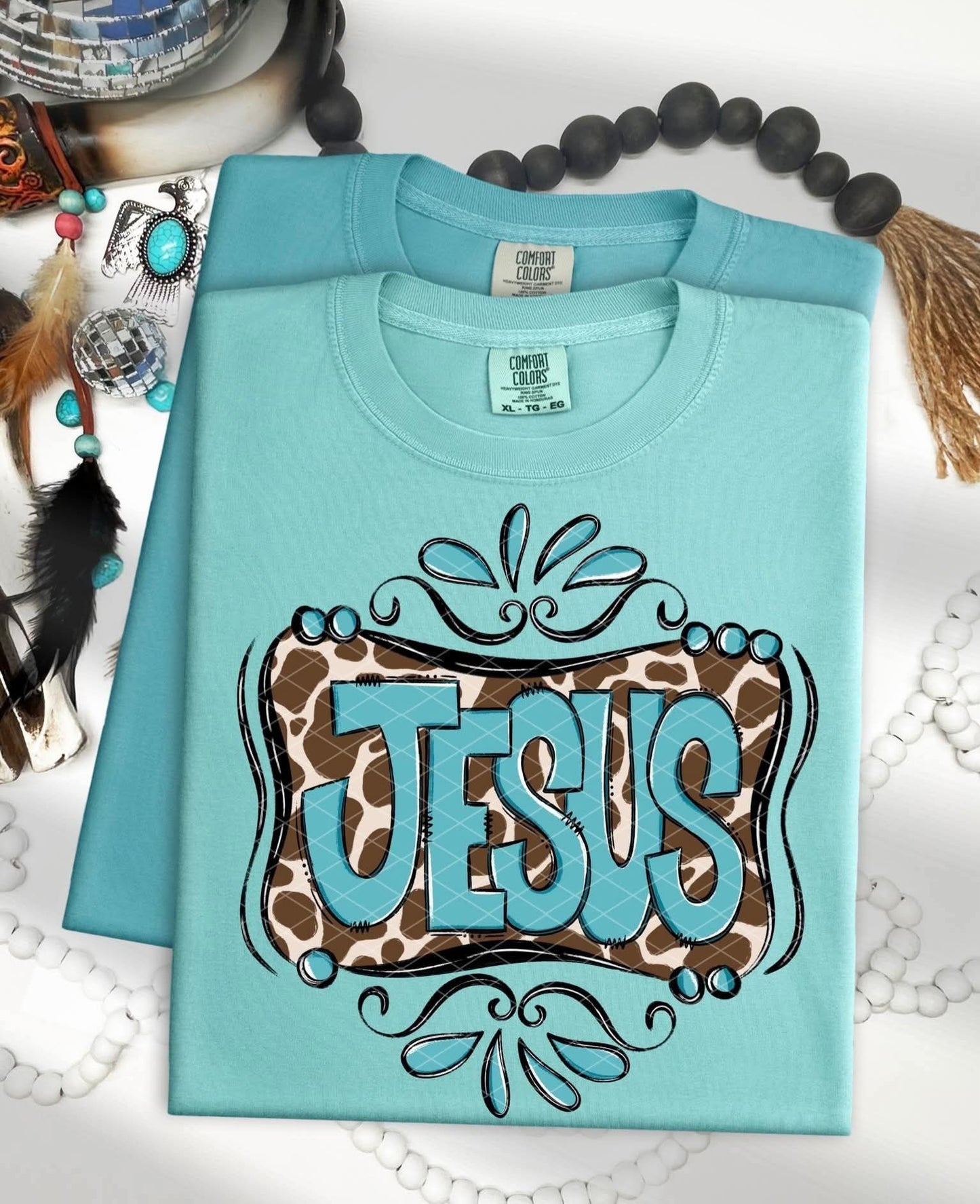 Jesus Cowprint - SHIRT SDD26 *Add shirt color wanted in note box