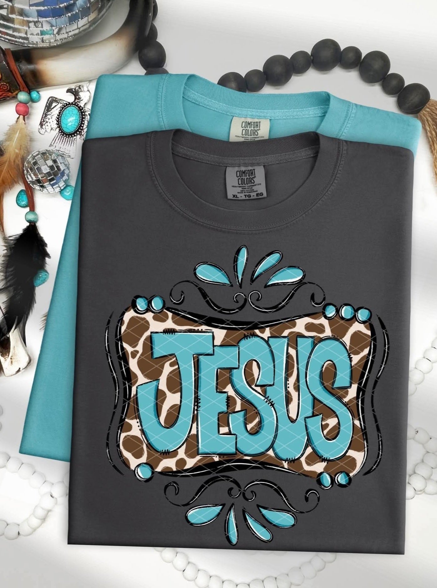 Jesus Cowprint - SHIRT SDD26 *Add shirt color wanted in note box