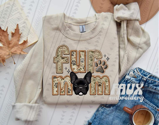 Fur Mom Frenchie Black Dog-SHIRT