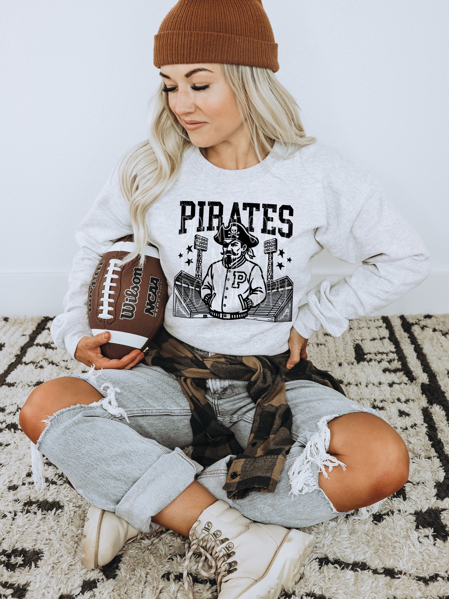 Letterman Jacket with mascot - ADULT SHIRT *add mascot & shirt color wanted in the notes box at checkout. PHDD.25