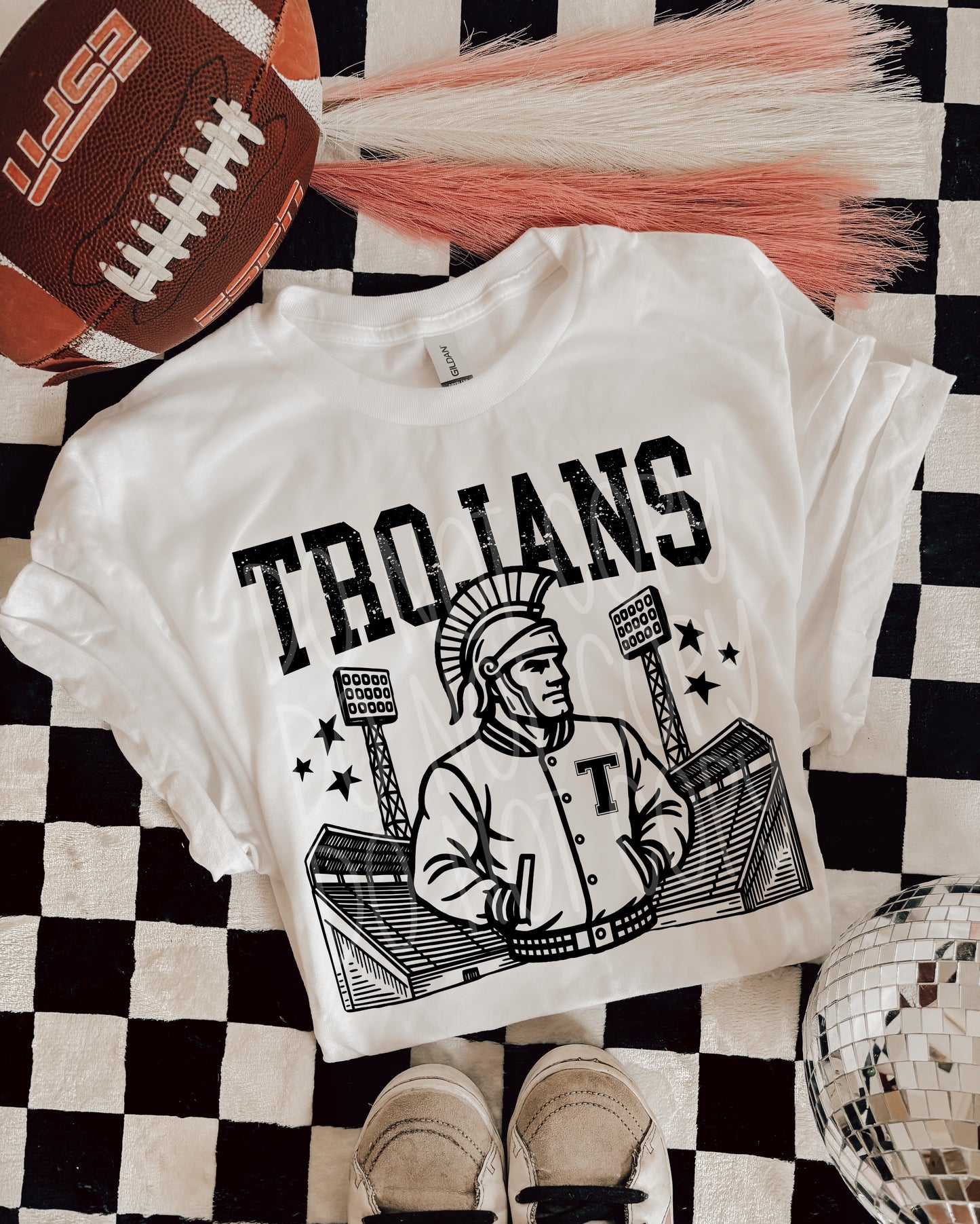 Letterman Jacket with mascot - ADULT SHIRT *add mascot & shirt color wanted in the notes box at checkout. PHDD.25