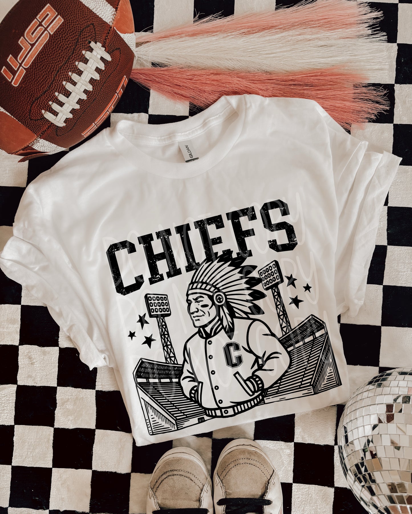 Letterman Jacket with mascot - ADULT SHIRT *add mascot & shirt color wanted in the notes box at checkout. PHDD.25
